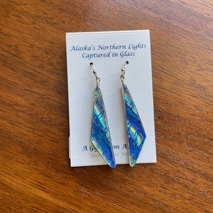 Alaska Northern Lights Earrings - Sterling Silver ear wires